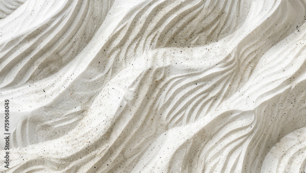 Obraz premium Abstract white sand texture background with ripples and waves Generative AI