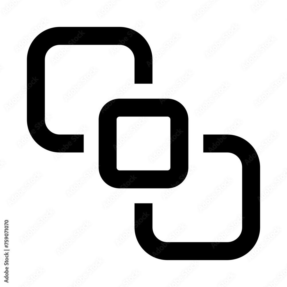 Exclude icon in outline style. Simple omit vector illustration — pixel-perfect icon. Exclude icon in outline style. Simple omit vector illustration — pixel-perfect icon.