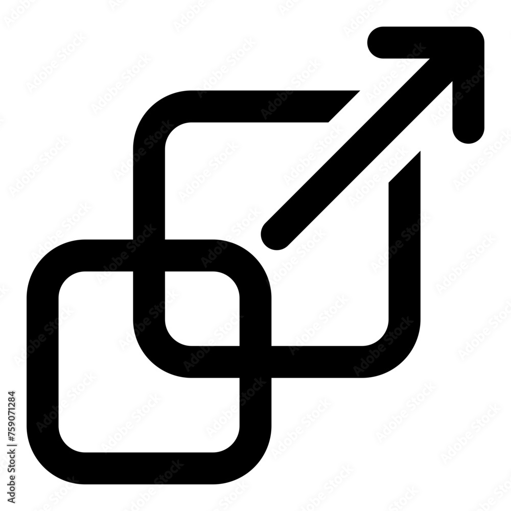 Scale arrow icon in outline style. Simple expand vector illustration — pixel-perfect icon. Scale arrow icon in outline style. Simple expand vector illustration — pixel-perfect icon.