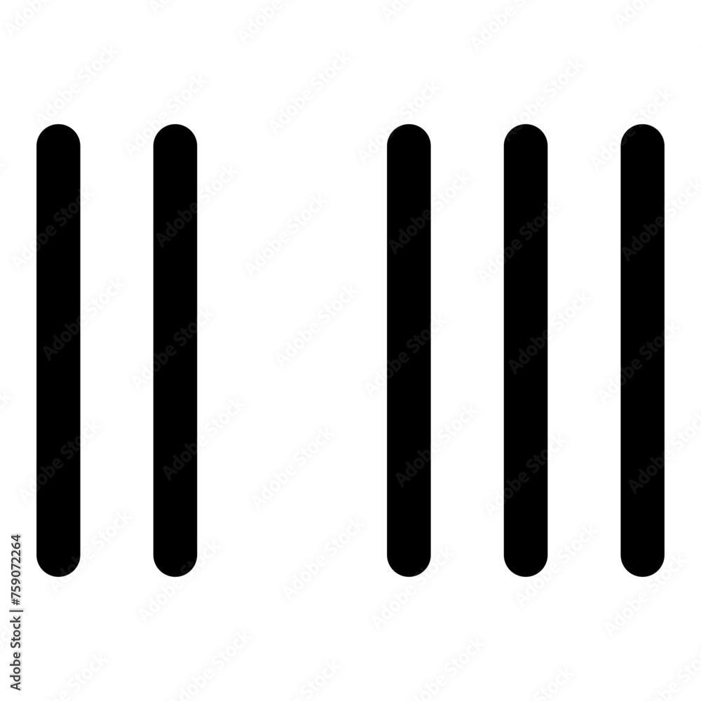 Barcode icon in outline style. Simple development symbol vector illustration — pixel-perfect icon.