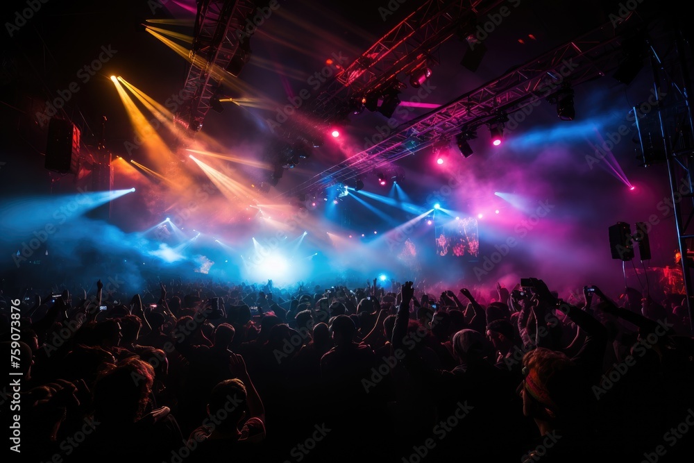 a concert in a music festival event professional photography