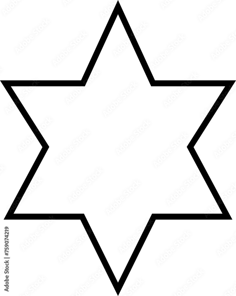 Star David icon. The Star of David (Magen David in Hebrew, Shield of ...