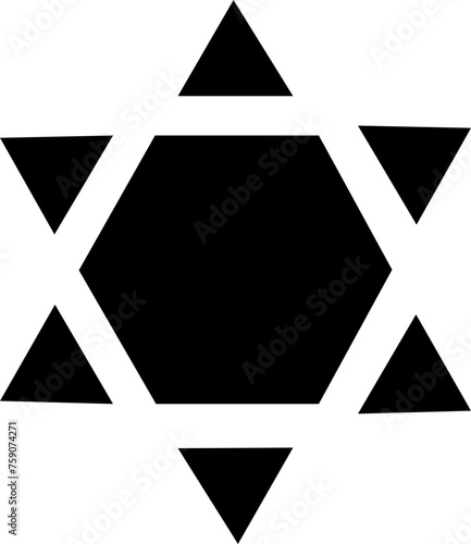 Star David icon. The Star of David (Magen David in Hebrew, Shield of David, Solomon's Seal is a generally recognized symbol of Judaism and Jewish identity. Geometrically it is a hexagram Abstract .