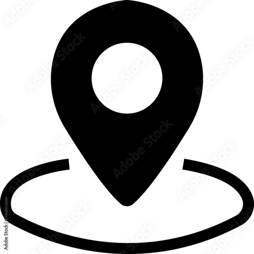 map pin location icons. Modern map markers .Vector isolated on a transparent background. pin gps pointer markers vector for destination. Map pin place marker. Map Pinpoint Icon, used for mobile apps. photo