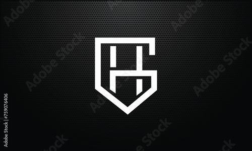 GH, HG, G, H, Abstract Letters Logo Monogram