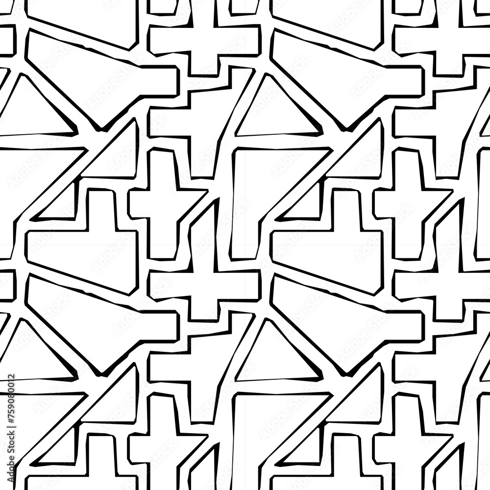 Seamless pattern. Folk wallpaper. Figures ornament. Polygons, triangles backdrop. Embroidery background. Tribal motif. Ethnic mosaic. Digital paper, textile print, web design, abstract. Vector art Seamless pattern. Folk wallpaper. Figures ornament. Polygons, triangles backdrop. Embroidery background. Tribal motif. Ethnic mosaic. Digital paper, textile print, web design, abstract. Vector art