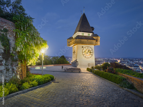 Grazer Uhrturm, Schlossberg, Graz, Steiermark, Österreich