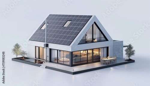 mini villa lussuosa con pannelli solari © Riccardo