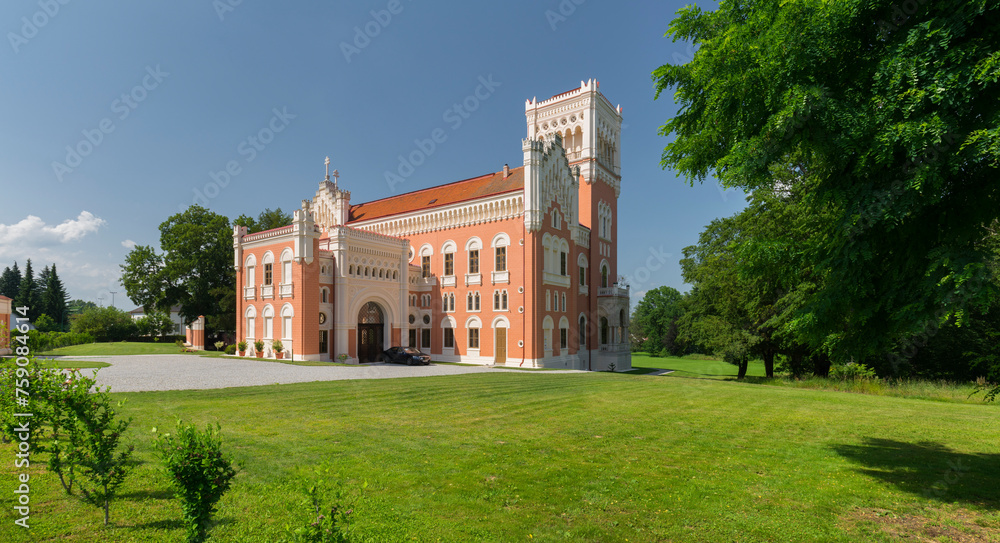 Naklejka premium Schloss Rotenturm, Rotenturm an der Pinka, Burgenland, Österreich