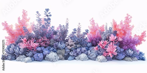 a group of plants and rocks © Maria