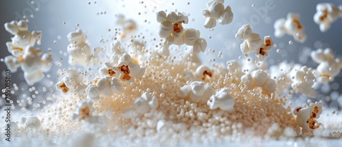 popcorn flying in the air photo