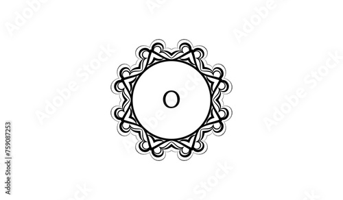 Circular Star Shaped Alphabetical Logo