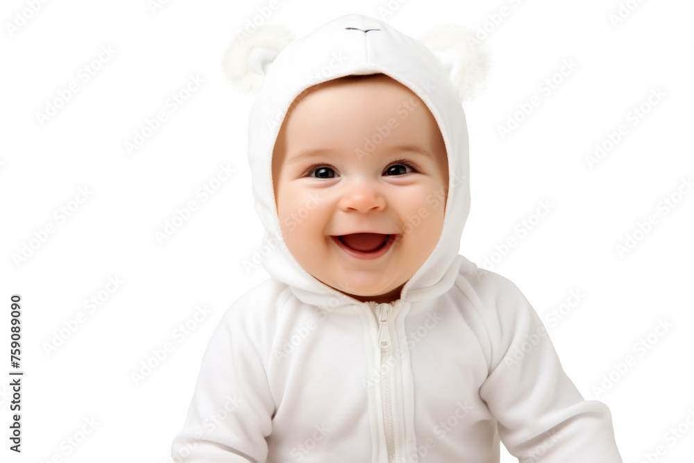 Portrait studio of young adorable baby with happy smile isolated on transparent background. Portrait studio of young adorable baby with happy smile isolated on transparent background.