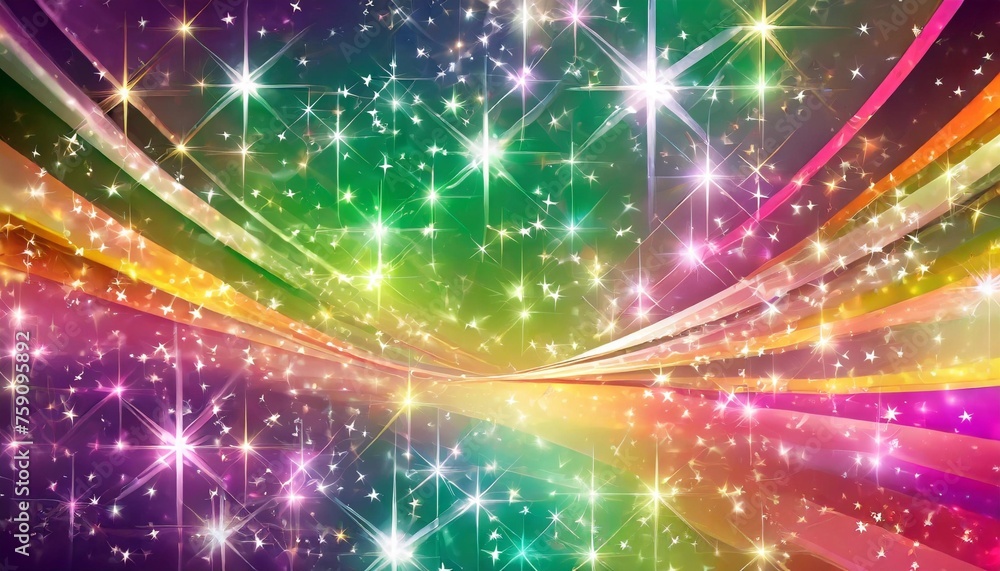a lively abstract background featuring dazzling lights and stars