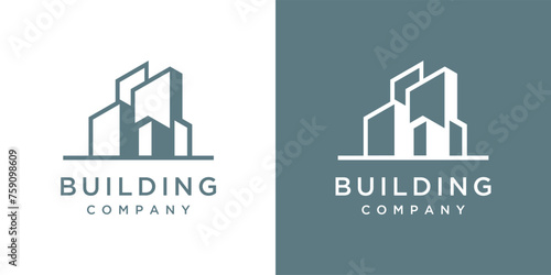 Modern Urban City logo design vector 