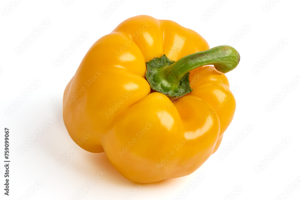 Ripe bell peppers, isolated on white background. Ripe bell peppers, isolated on white background.