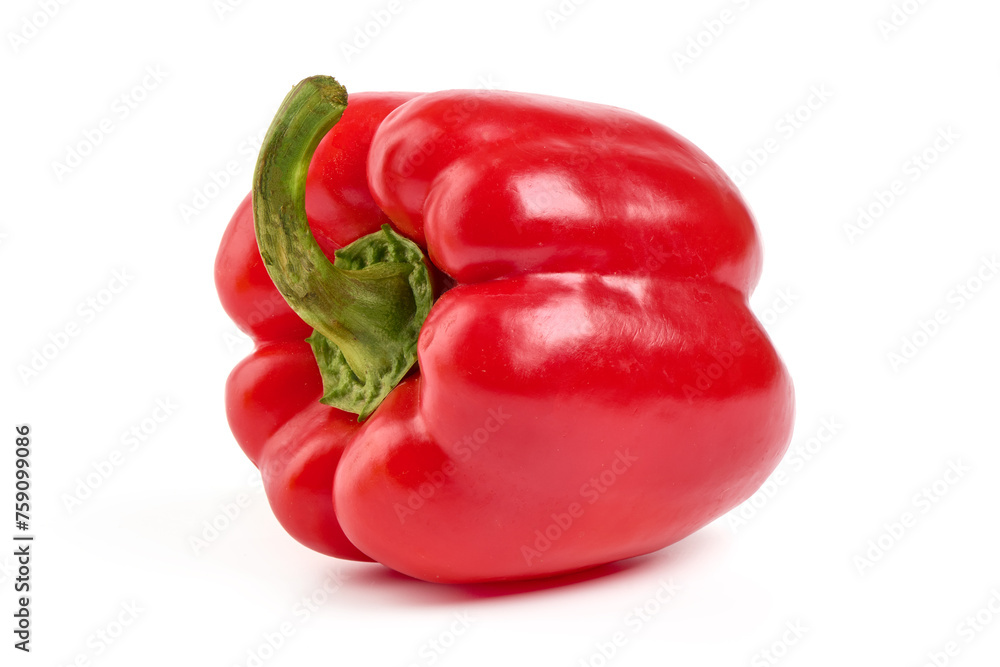 Ripe bell peppers, isolated on white background. Ripe bell peppers, isolated on white background.
