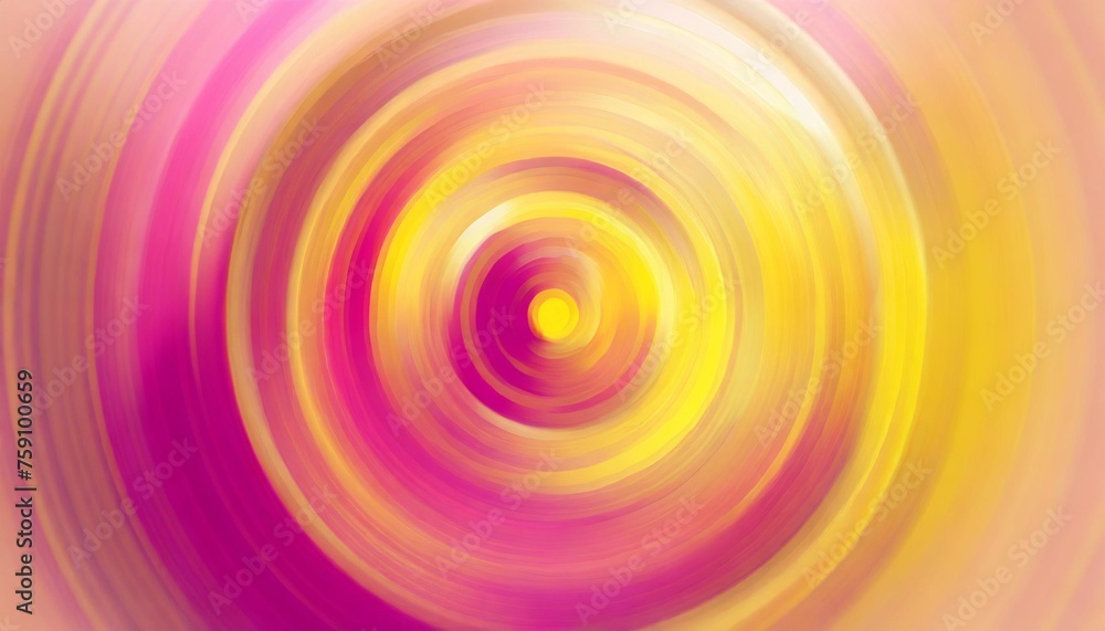abstract pink and yellow blurred circles banner background