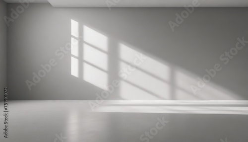 abstract minimalistic background for product presentation walls in large empty room can full of sunlight loft wall or minimalist wall shadow light from windows to plaster wall