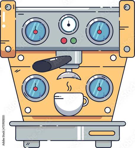 illustration of a coffee machine