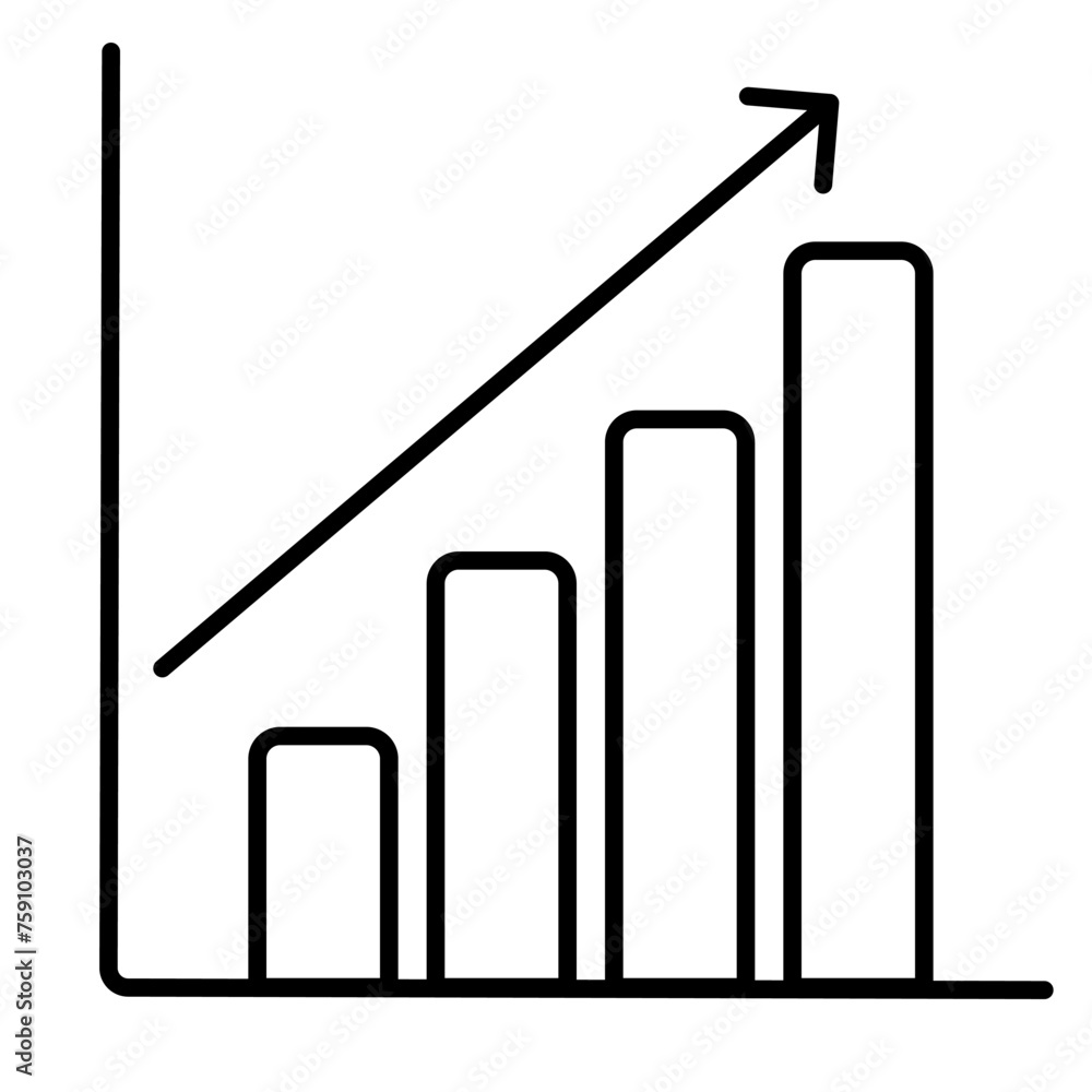 Minimalist Bar Graph Vector Minimalist Bar Graph Vector