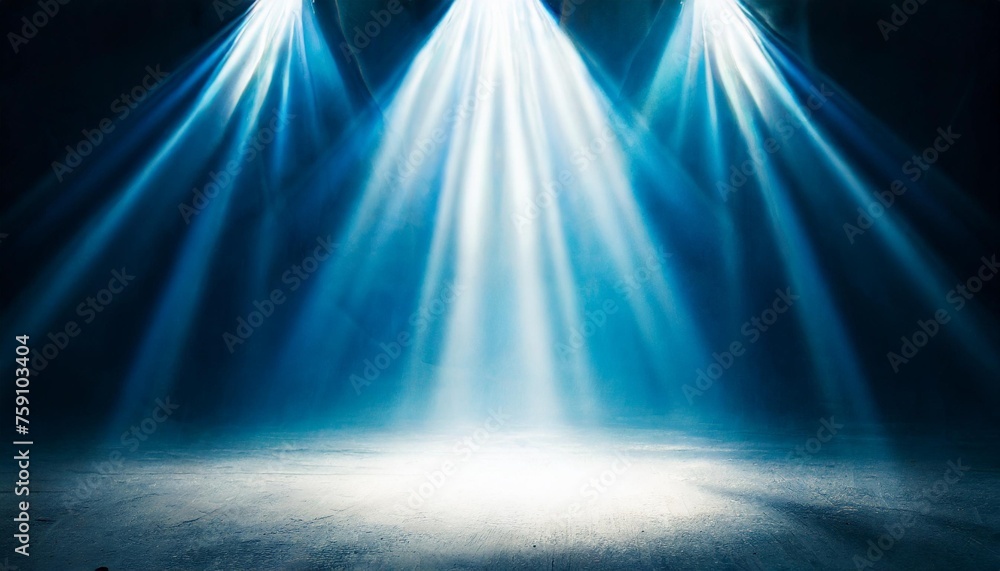 spotlights scene abstract white background empty room studio background and display your product with spot lights