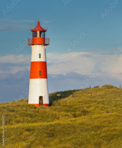 Leuchtturm List Ost, Ellenbogen, Sylt, Schleswig-Holstein, Deutschland
