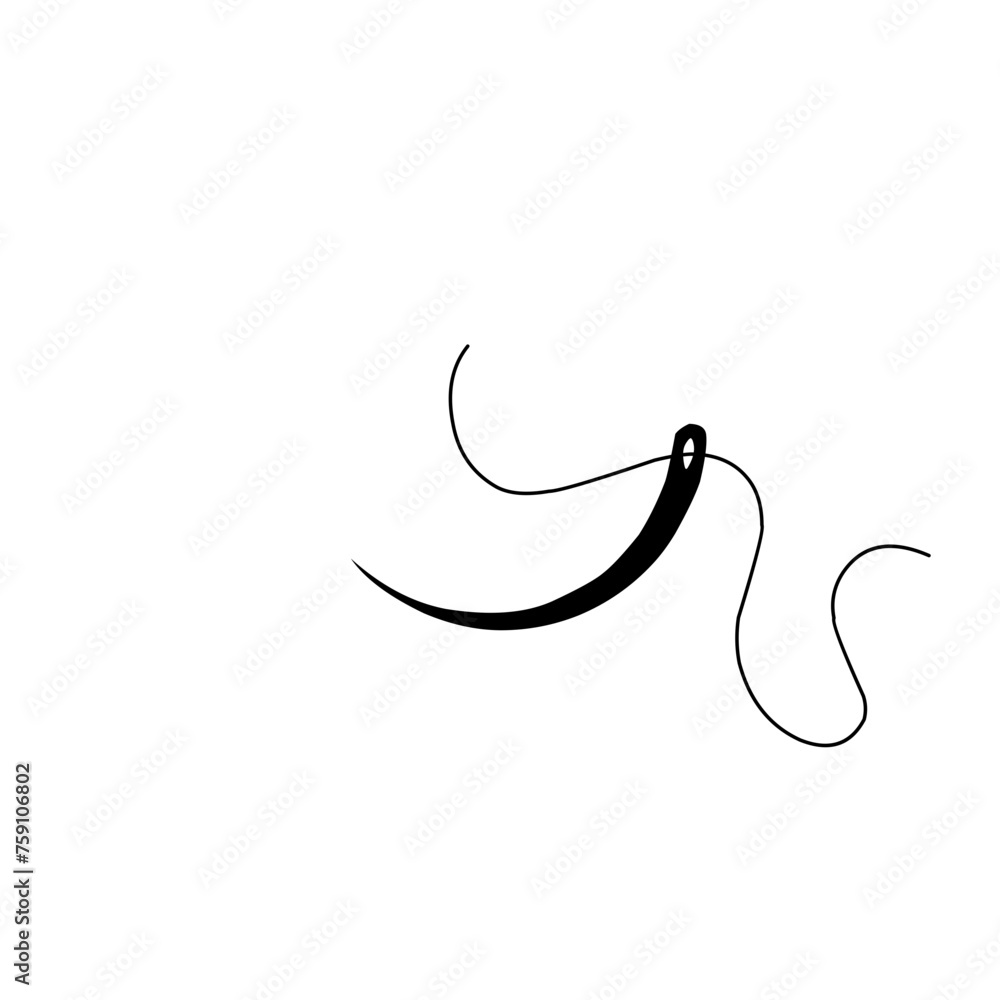 Surgical Suture Needle Icon Surgical Suture Needle Icon
