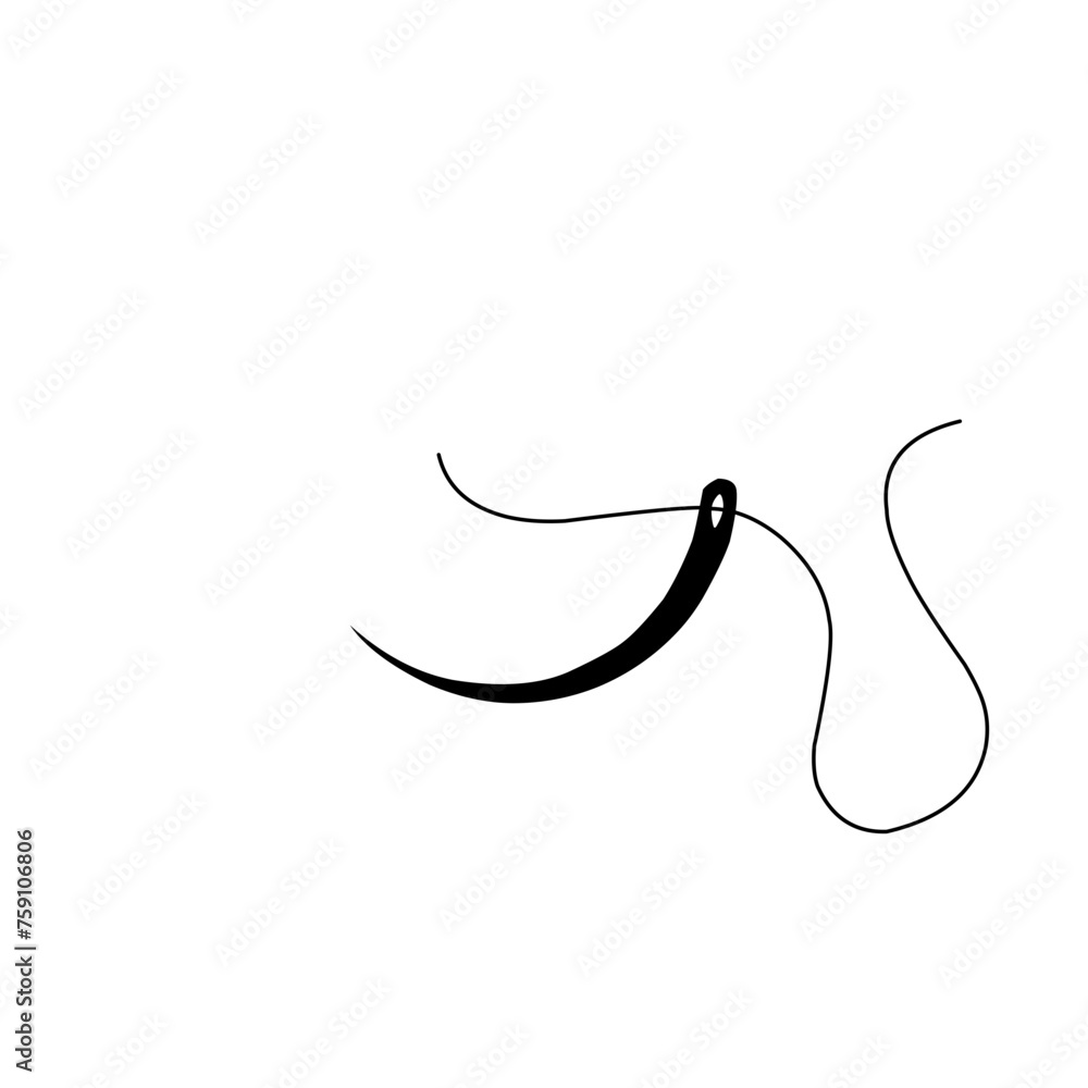 Surgical Suture Needle Icon Surgical Suture Needle Icon