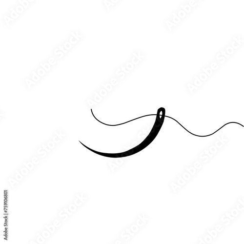 Surgical Suture Needle Icon