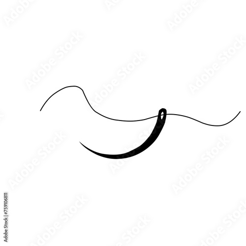 Surgical Suture Needle Icon