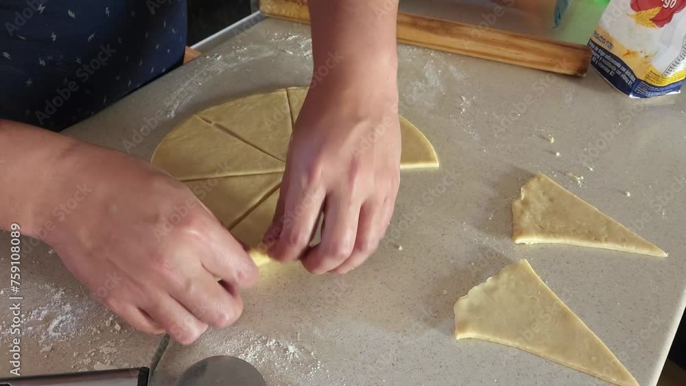 Process of preparing ham and cheese croissants called
Process of preparing ham and cheese croissants called
