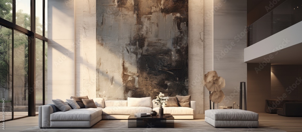 Abstract Modern Interior Decorative Art Concept Design