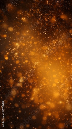 Gold sparkle particles abstract Background © Spyrydon