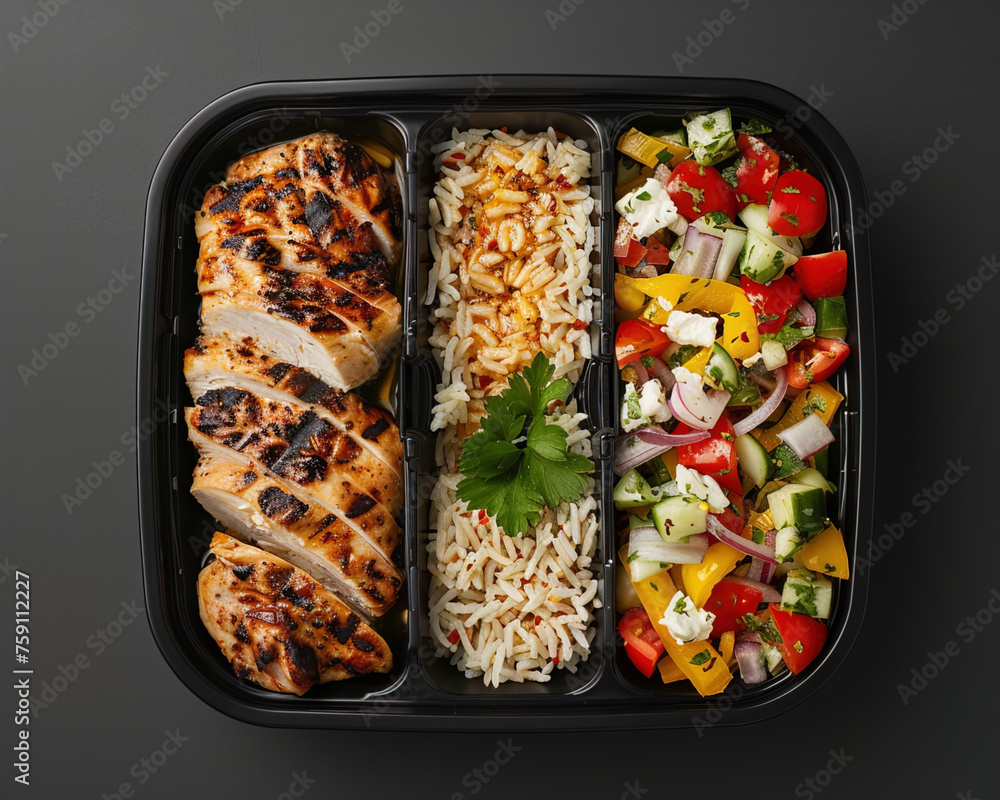 Grilled chicken with vegetables Grilled chicken with vegetables