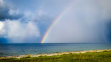 Rainbow off the beach