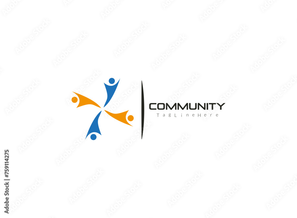Obraz premium With its striking design, our logo commands attention and inspires others to join our community.