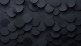 Dark grey, minimal pattern background with small circles Dark gradient texture with copy space in black colo Generative AI