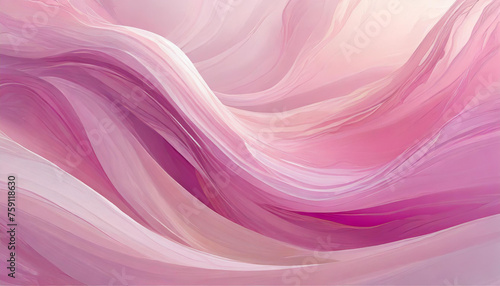 Abstract pink smooth waves. Modern soft luxury texture