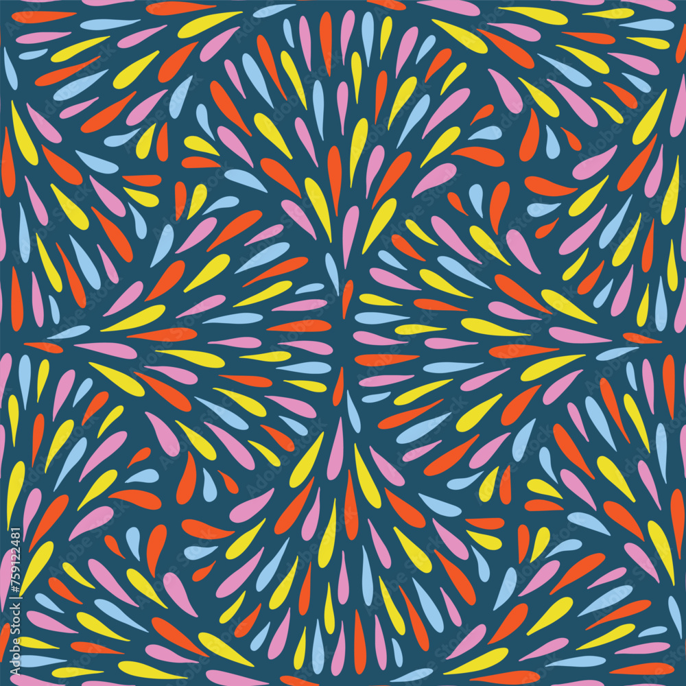 Seamless vector pattern with organic drop shapes arranged in geometric repeat ogee drop, scallop Seamless vector pattern with organic drop shapes arranged in geometric repeat ogee drop, scallop