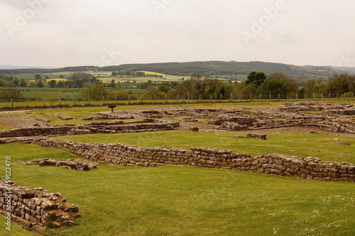 Corbridge Roman Fort and Town 4km south of Hadrians Wall, Northumberland, UK photo