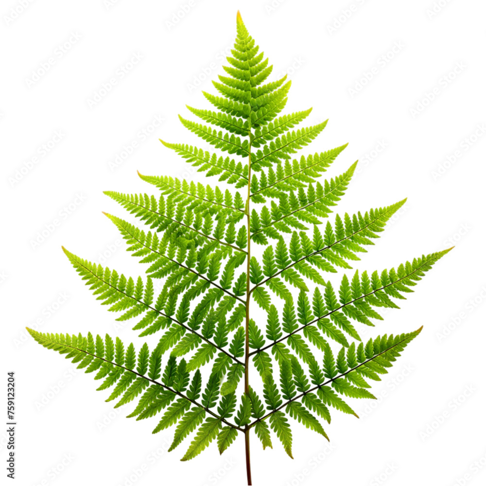 Green leaves fern tropical plant isolated on transparent background. Green leaves fern tropical plant isolated on transparent background.