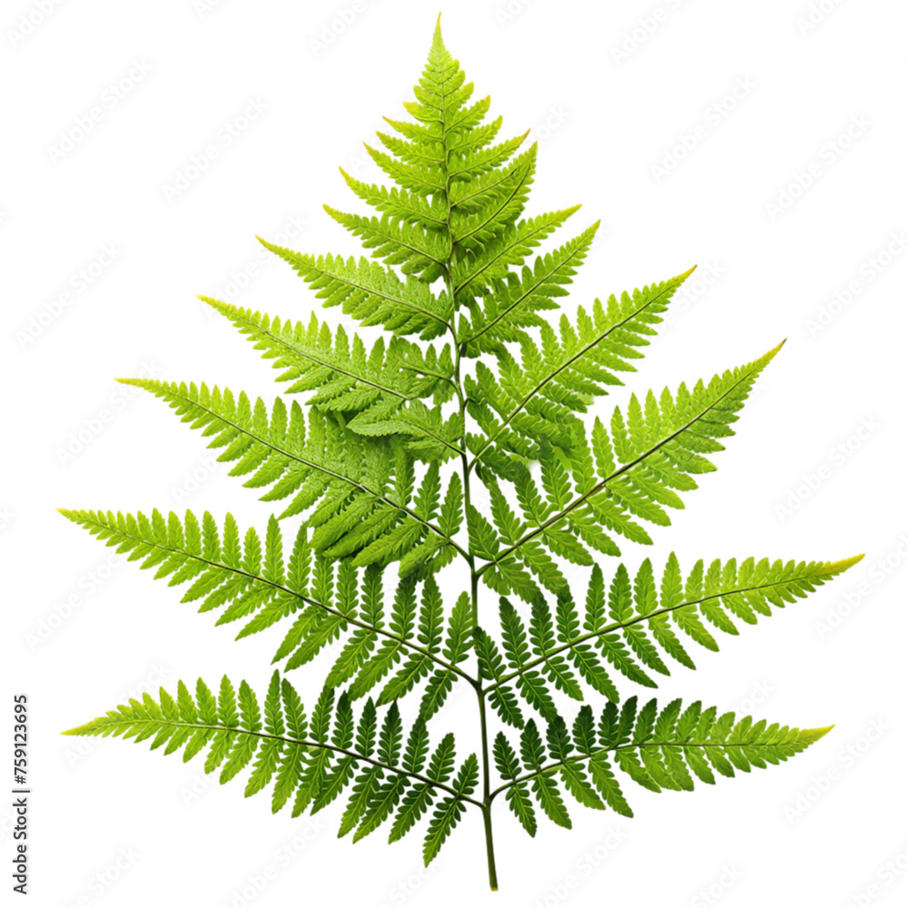 Green leaves fern tropical plant isolated on transparent background. Green leaves fern tropical plant isolated on transparent background.