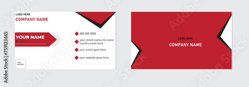 Photography MODERN CORPORATE BUSINESS CARD DESIGN TEMPLATE SAMPLE