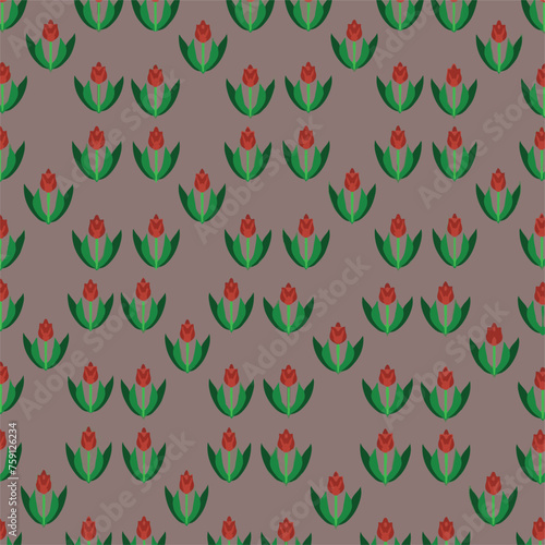 Adobe Illustrator Artwork vector seamless pattern of squares, waves, lattice in Moroccan style, floral print