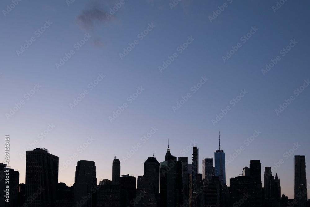 New York City skyline silhouette Stock Photo | Adobe Stock