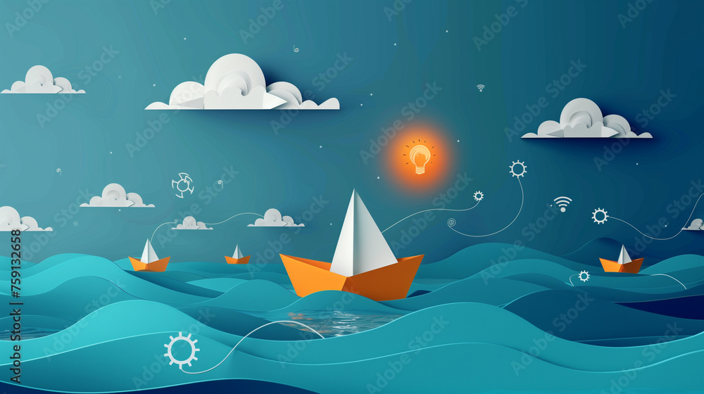 A paper boat - the entrepreneur's journey A paper boat - the entrepreneur's journey