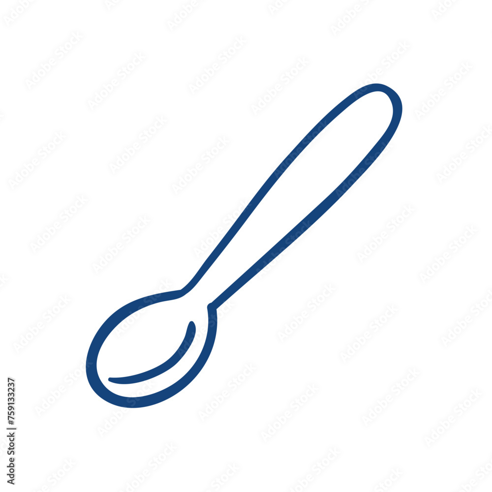 spoon. Hand drawn vector illustration spoon. Hand drawn vector illustration
