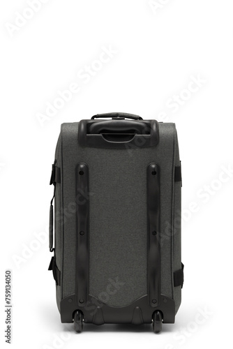 suitcase or baggage trolley luggage, airline trolley bag, airpack visby trolley travel bag isolated on white background. grey color.