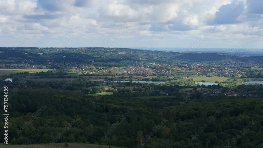 Beautiful Landscape Mountains Krasiczyn Przemysl Aerial View Poland Beautiful Landscape Mountains Krasiczyn Przemysl Aerial View Poland